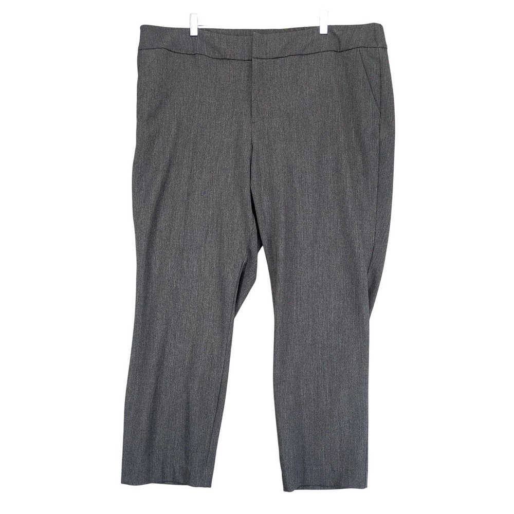 Ava & Viv Gray Dress Pants Womens Plus 20W 42x28 Stretch Slacks‎ Career Business